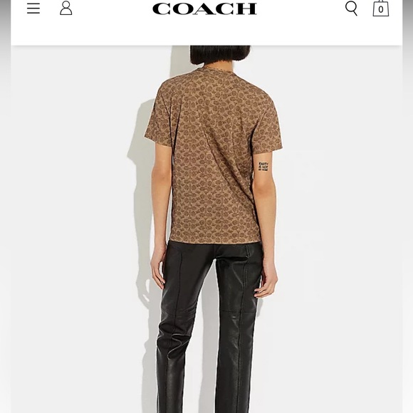 Disney X Coach Signature T Shirt, size small - Picture 2 of 5